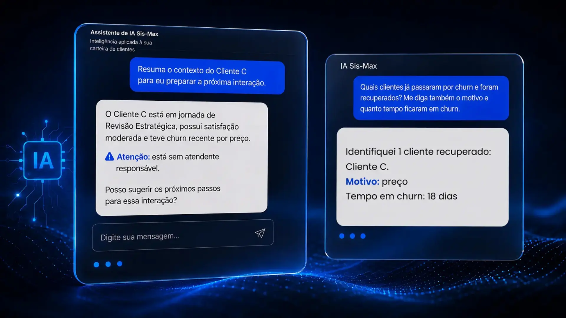 Experiência de inteligência artificial no Sis-Max